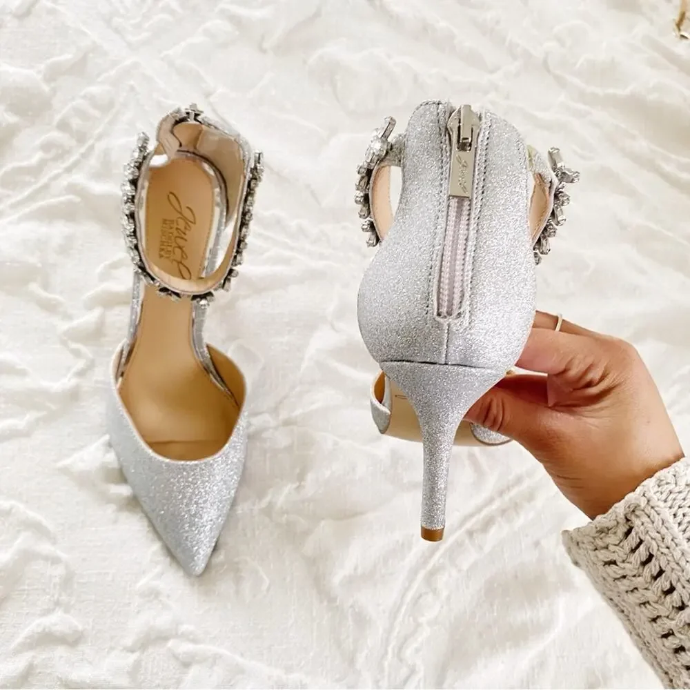 Badgley Mischka Raleigh Glitter PumpsNew $110